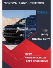 TOYOTA LAND CRUISER 200 SERIES 2019 OWNERS MANUAL